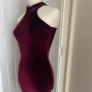 One of a kind velvet material dress